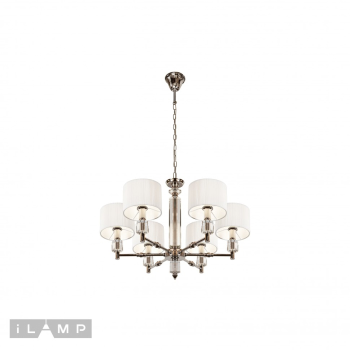 Подвесная люстра iLamp Alexa P2404-6 Nickel