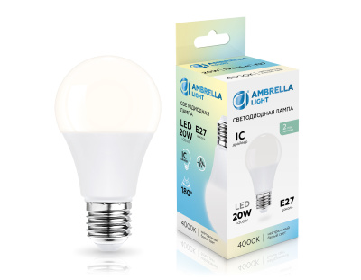 Лампа светодиодная Лон A60 20W 4000K AMBRELLA light 602004