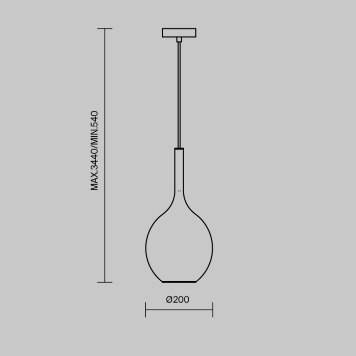 Подвесной светильник Maytoni Duality MOD271PL-01B2
