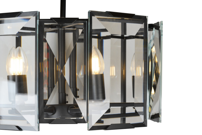 Подвесная люстра iLamp Panorama 6113-550 Черная