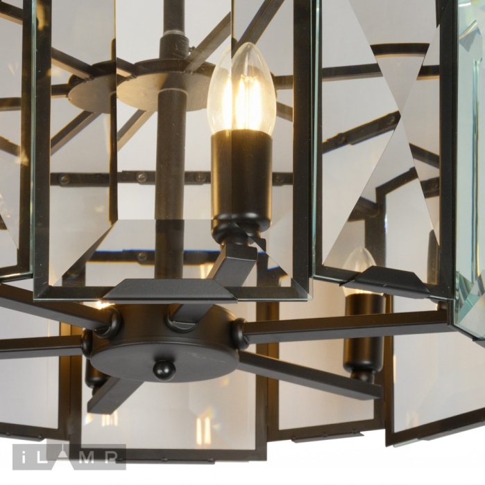 Подвесная люстра iLamp Panorama 6113-550 Черная