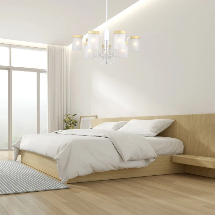 Люстра на штанге Escada Harmony 1172/9P White