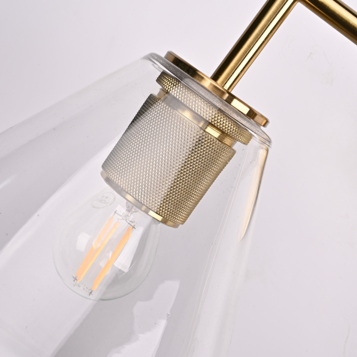 Бра RH Utilitaire Funnel Shade Double Sconce Brass ImperiumLoft