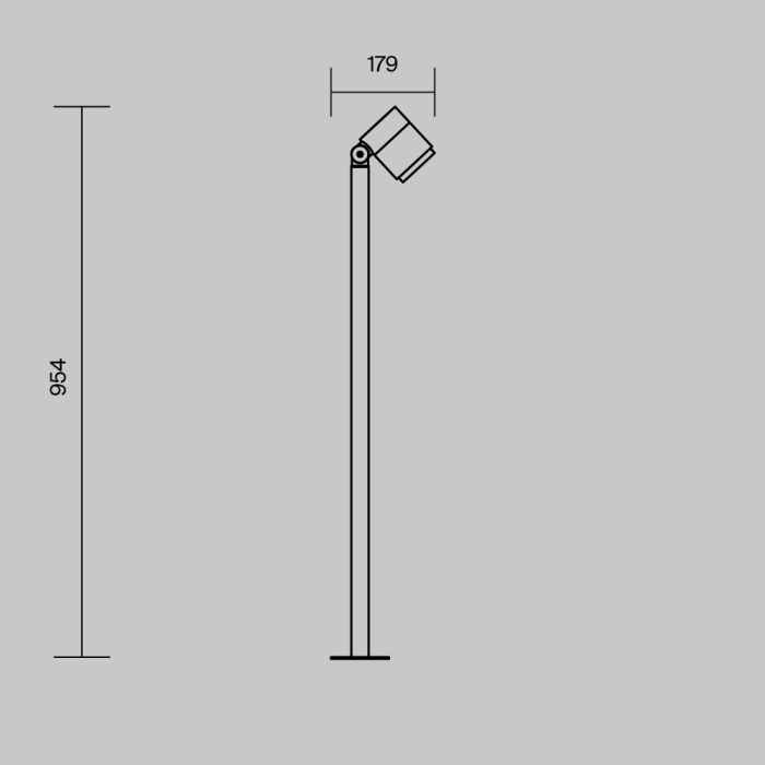 Садово-парковый светильник Maytoni Spira O497FL-L12B3K