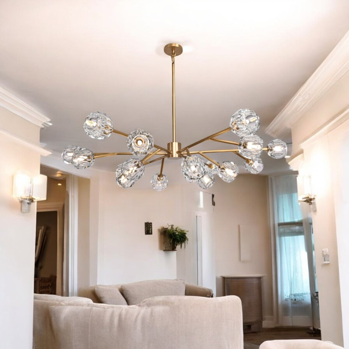 Люстра Boule De Cristal Round Chandelier 18 ImperiumLoft