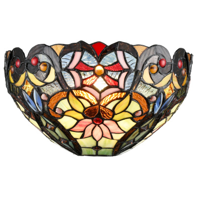 825-801-01 Бра Бронза/Разноцветный E27 1*40W