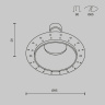 Встраиваемый светильник Maytoni Share DL126-GU10-TRS-MG