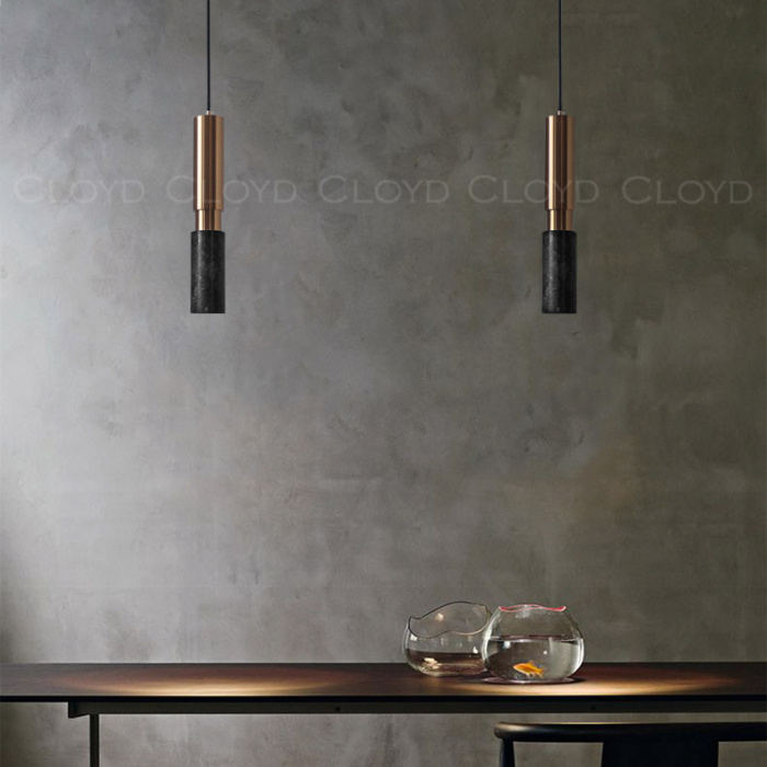 Подвесной светильник Cloyd SEQUEL P1 / латунь - черн.мрамор (арт.11060)