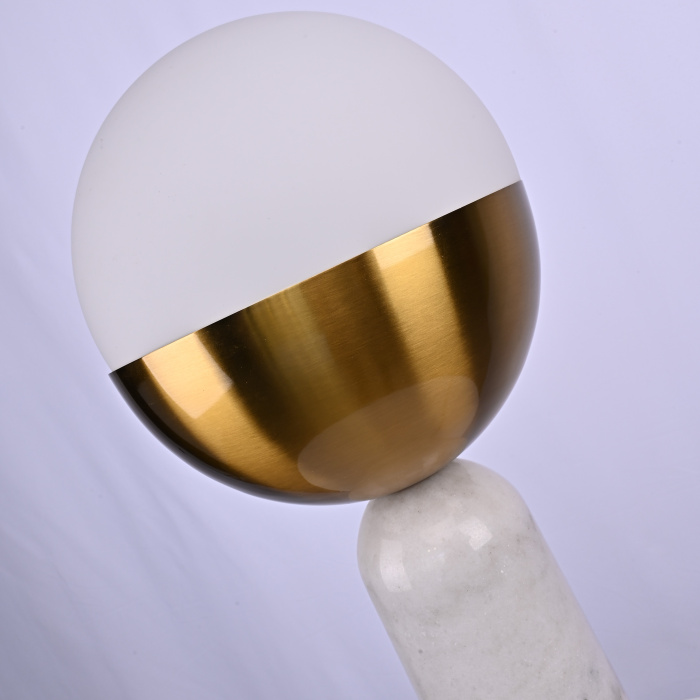Настольная лампа Marble Globe White ImperiumLoft