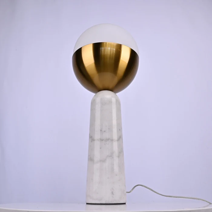 Настольная лампа Marble Globe White ImperiumLoft