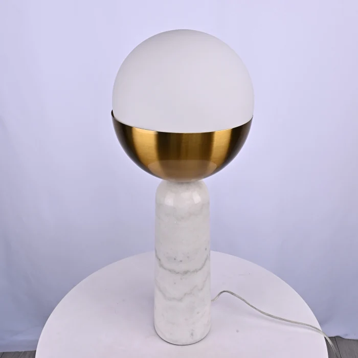 Настольная лампа Marble Globe White ImperiumLoft