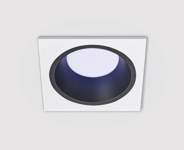 Светильник встраиваемый с рамкой Italline IT08-8013 black 4000K + IT08-8014 white