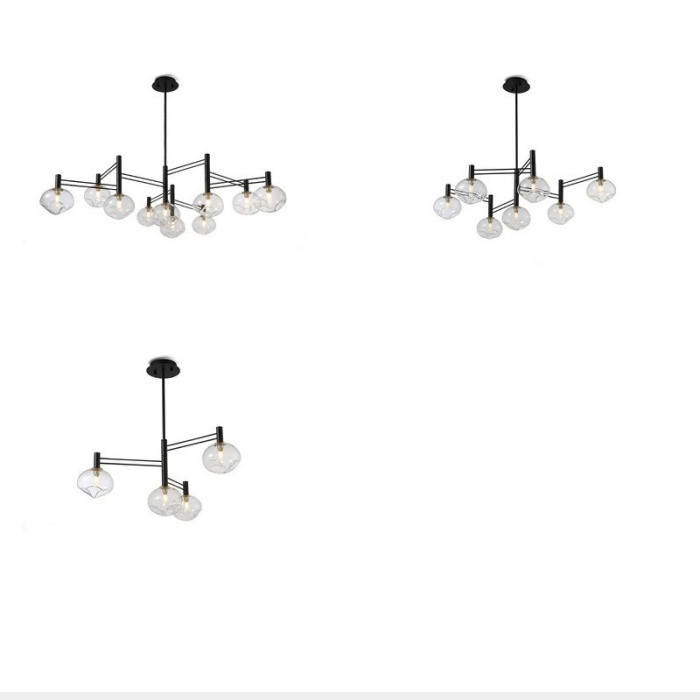 Подвесная люстра TEMPER L10 Black ImperiumLoft