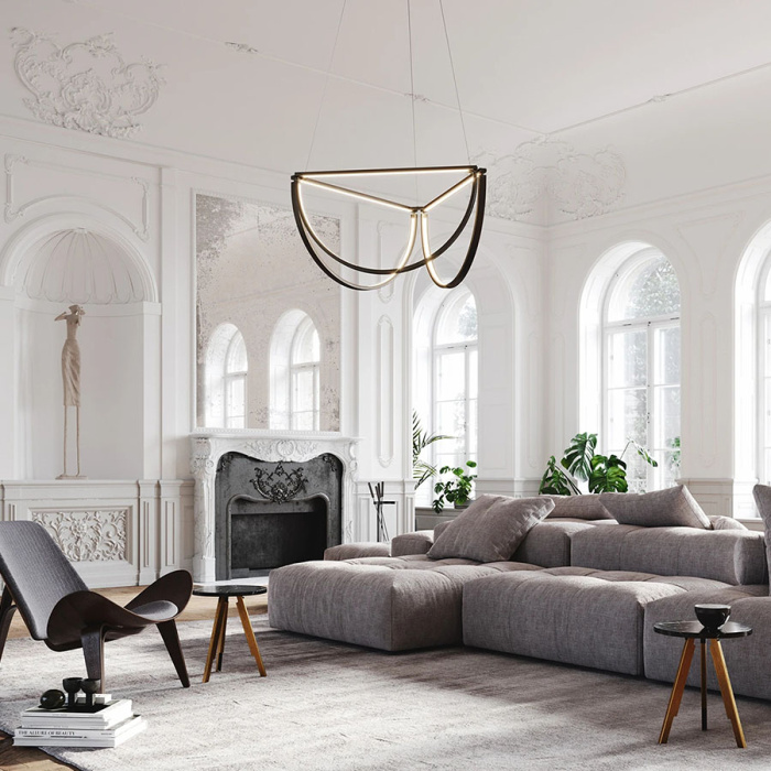 Подвесной светильник SOLANA LIGHT 3 Gold ImperiumLoft