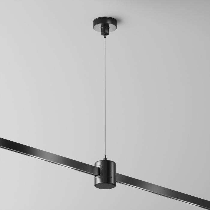 Подвес тросовый Hang с прямым коннектором питания Flarity черный Maytoni TRA157SW-IPC1-B
