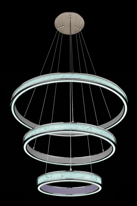 Подвесная люстра Leon Christine LE7702/800-3K Black Chrome