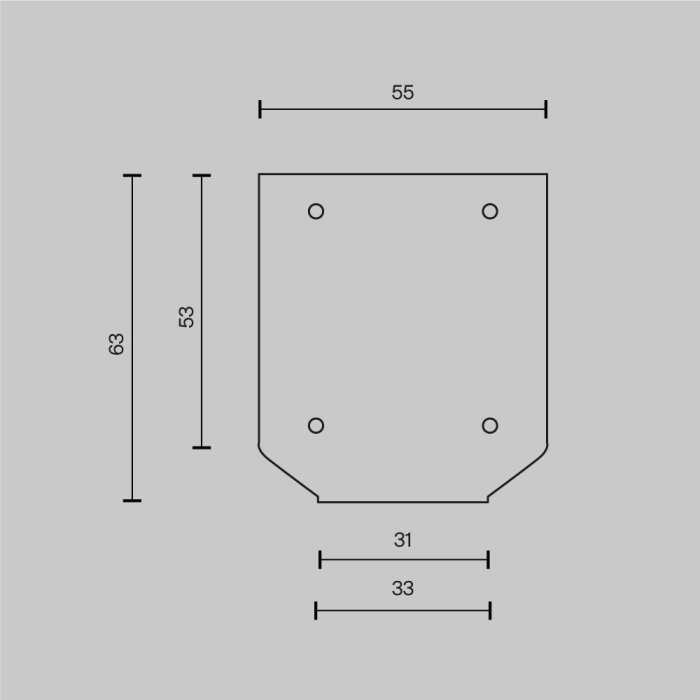 Заглушка торцевая к профилю, 2шт Maytoni TRA034MPEC-21S(N)