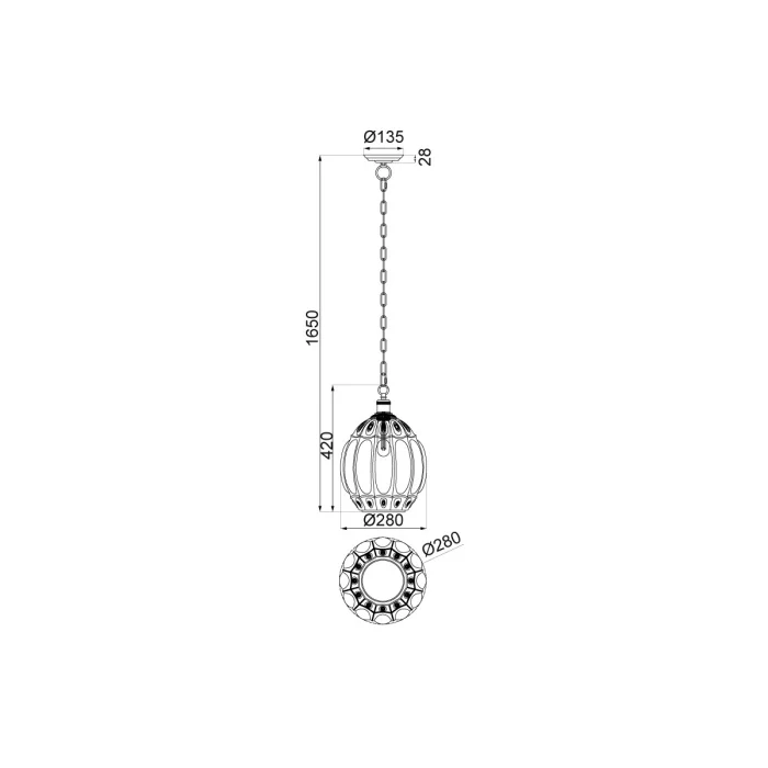 Подвесной светильник VL4266P31 Vele Luce