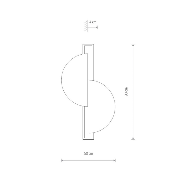 Настенный светильник Nowodvorski Sunrise Led Dark Wood/Black7652