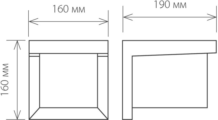 Уличный настенный светильник Elektrostandard Shelter 4690389106255