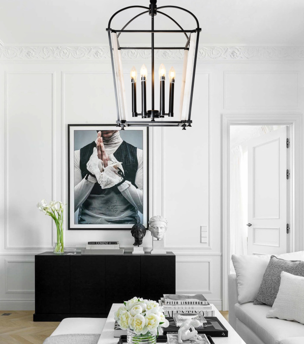 Подвесная люстра Delight Collection Cage BRCH9123BK