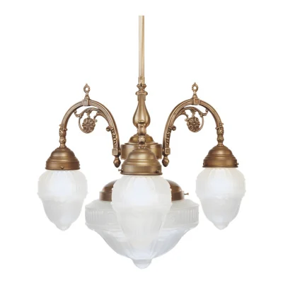 Люстра на штанге Berliner Messinglampen D14-113gs+122gsB