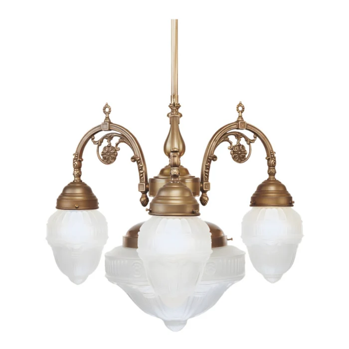 Люстра на штанге Berliner Messinglampen D14-113gs+122gsB