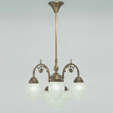 Люстра на штанге Berliner Messinglampen D14-113gs+122gsB