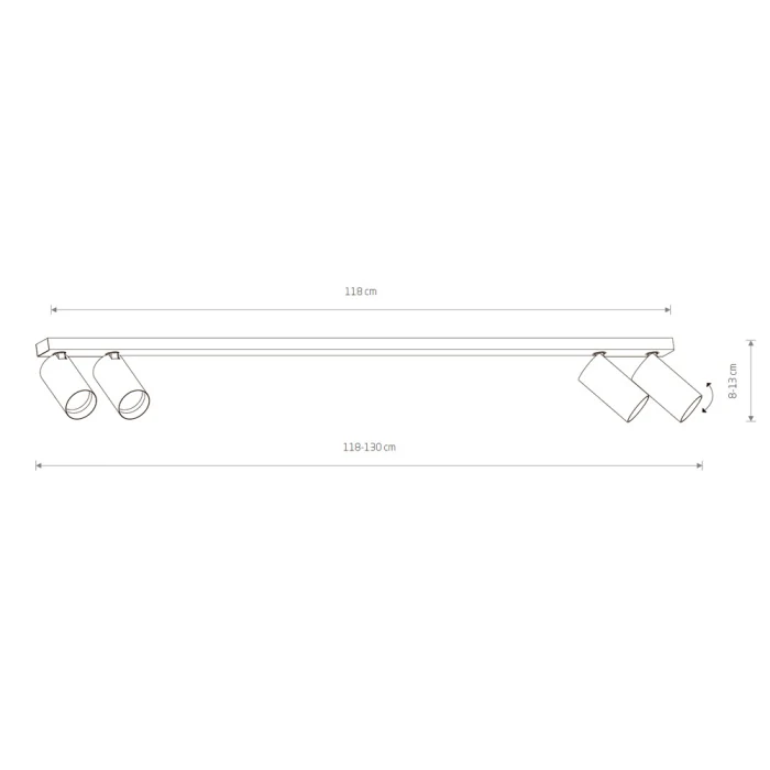 Накладной светильник спот Nowodvorski Mono White/Gold 7776