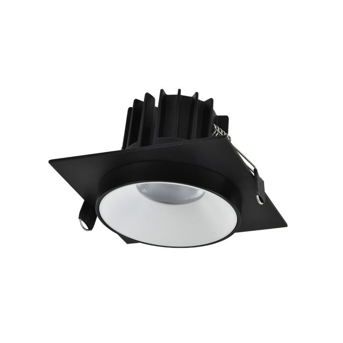Светильник встраиваемый Черный, Белый LED 1*10W 4000K 700Lm Ra>90 36° IP44 D79xH61 85-265V ST758.448.10