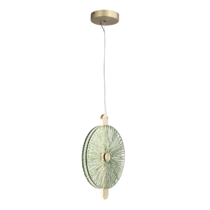 Светильник подвесной ST-Luce бронза/зелёный LED 1*11W 4000K SL6141.323.01