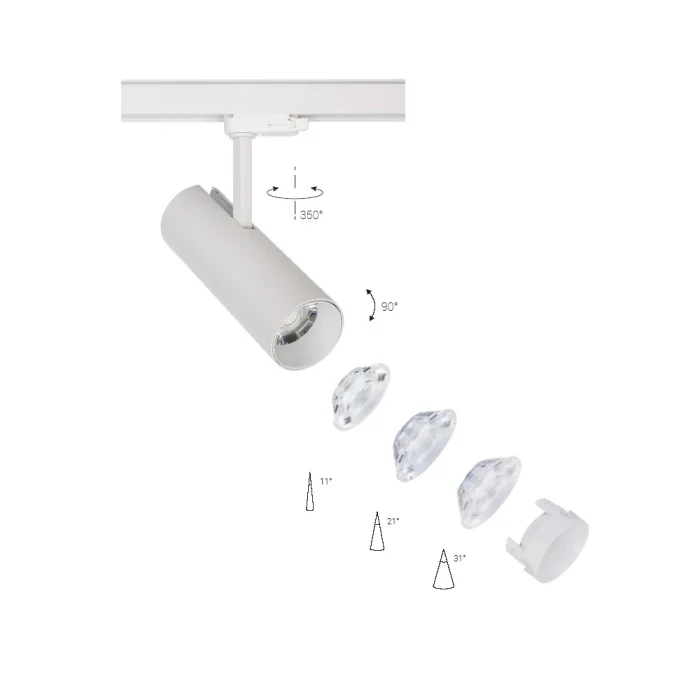 Трековый трехфазный светильник Nowodvorski Milo Led White 8762