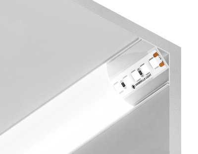 Алюминиевый профиль угловой круглый 15.7*15.7 для светодиодной ленты до 9,78мм Ambrella light GP2100WH