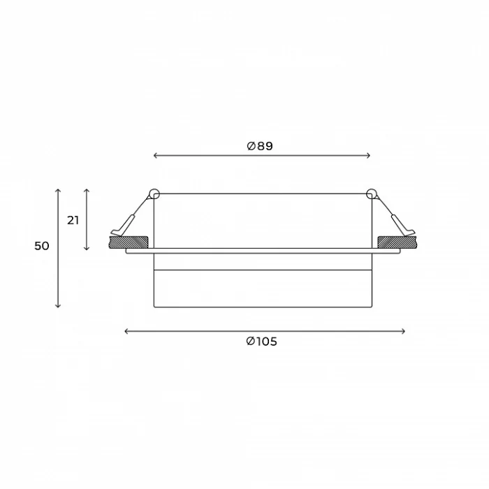Встраиваемый светильник Hesby Lighting Nimbus HSBL_0129