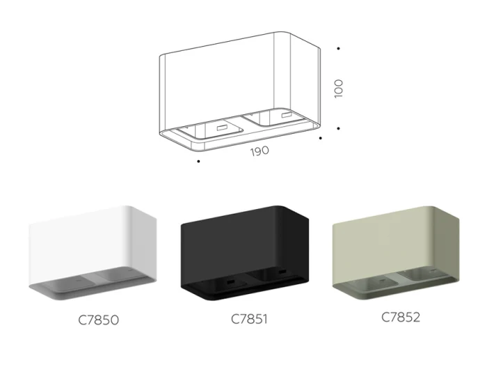 Корпус светильника накладной для насадок 70*70mm Ambrella light C7852