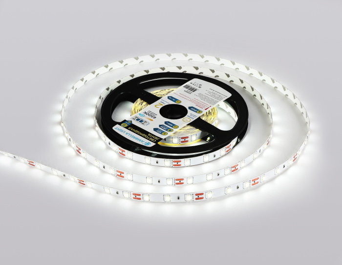 Светодиодная лента Ambrella Light GS1003 2835 60Led /4.8W m/ 12V IP20 6500K 5m/ кратность резки 50mm Ambrella light GS1003
