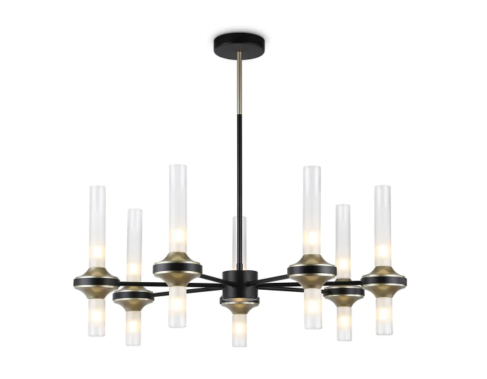 Люстра со стеклянными плафонами на штанге Ambrella light LH55353