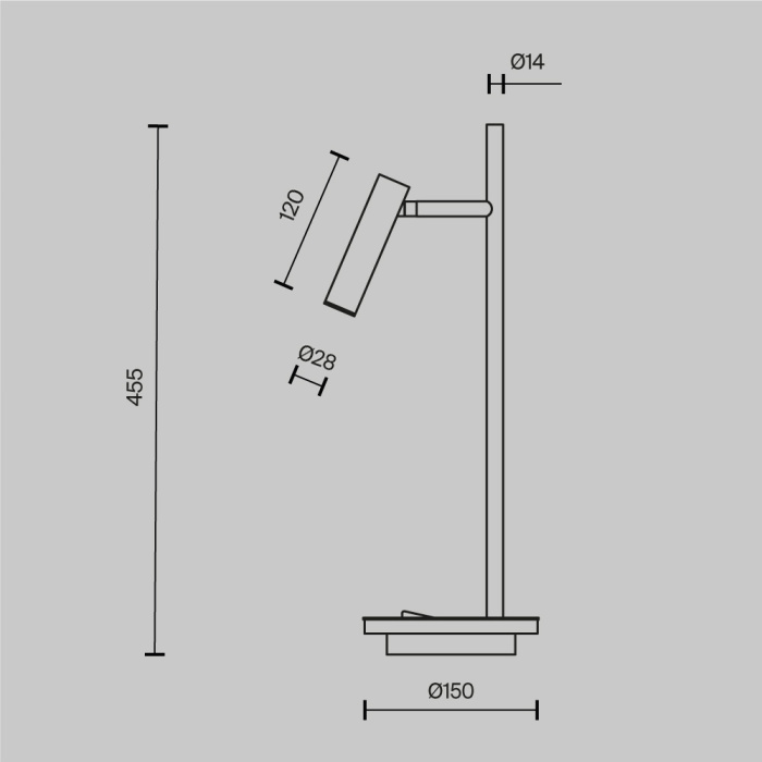 Настольная лампа Maytoni Estudo Z010TL-L8B3K