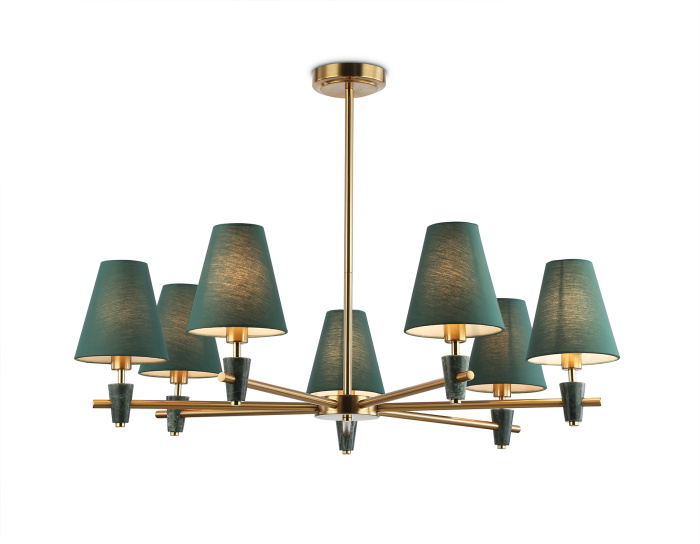 Люстра на штанге с абажурами и мрамором AMBRELLA light LH75053