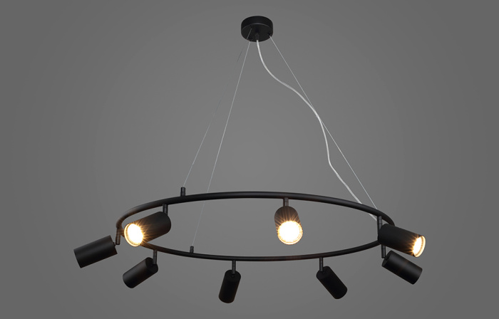 Люстра подвесная Crystal Lux RIVO SP8 BL