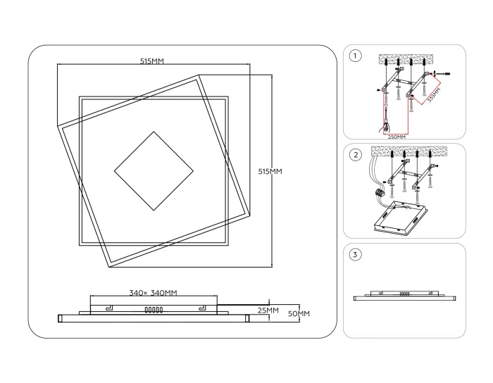Светильник светодиодный потолочный AMBRELLA light FL4791