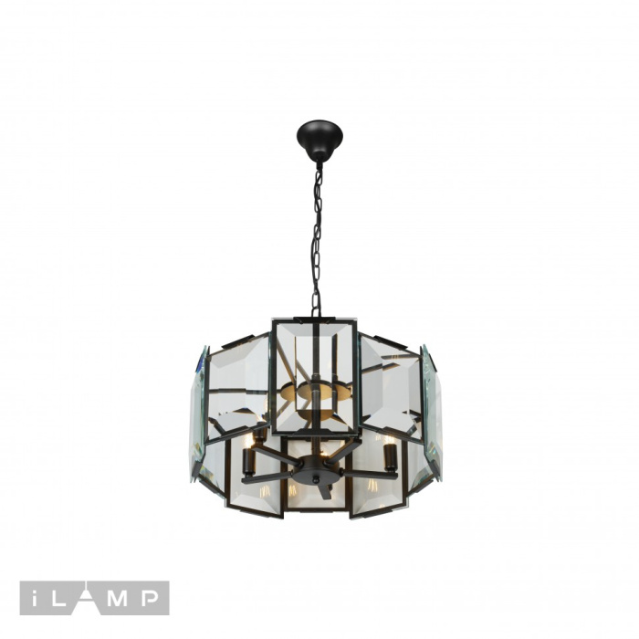 Подвесная люстра iLamp Panorama 6115-560 Черная
