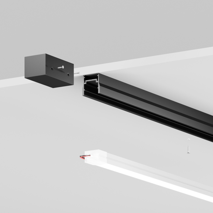 Профиль для шинопроводов Maytoni Elasity ip black O-TR001-P-B2M