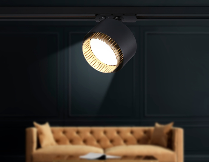 Трековый однофазный светильник со сменной лампой Ambrella light GL5381