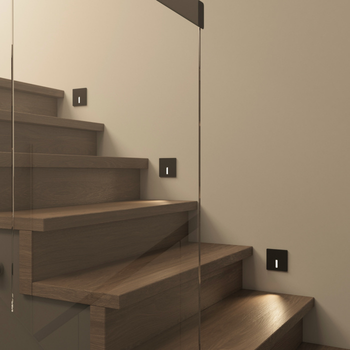 Подсветка ступеней лестницы Denkirs Troms DK1030-BK