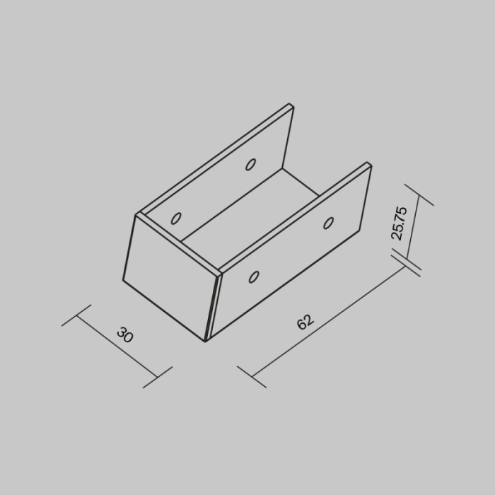 Соединитель профиля Maytoni Elasity IP white O-TR001-EC-W
