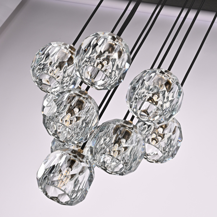 Люстра Boule De Cristal Round Cluster Chandelier 10 ImperiumLoft