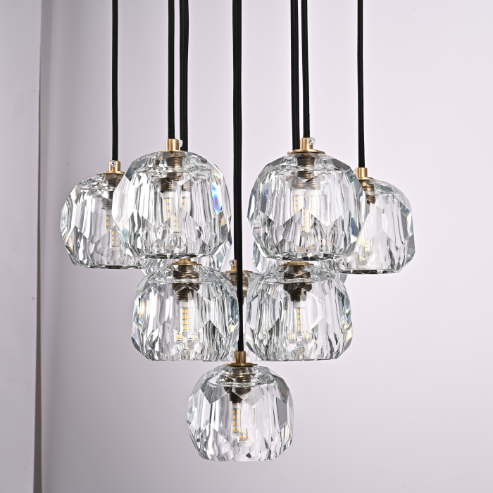Люстра Boule De Cristal Round Cluster Chandelier 10 ImperiumLoft