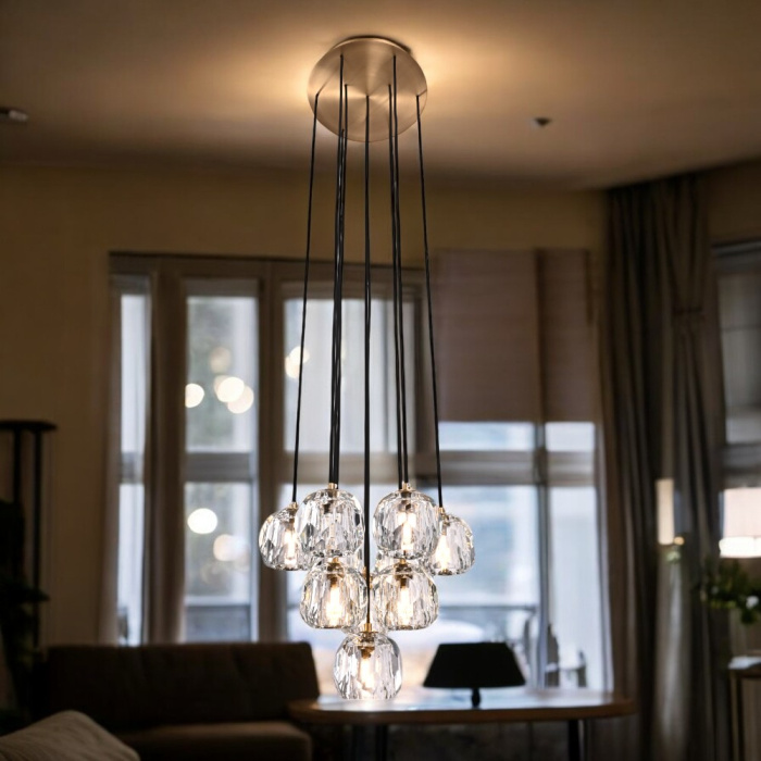 Люстра Boule De Cristal Round Cluster Chandelier 10 ImperiumLoft