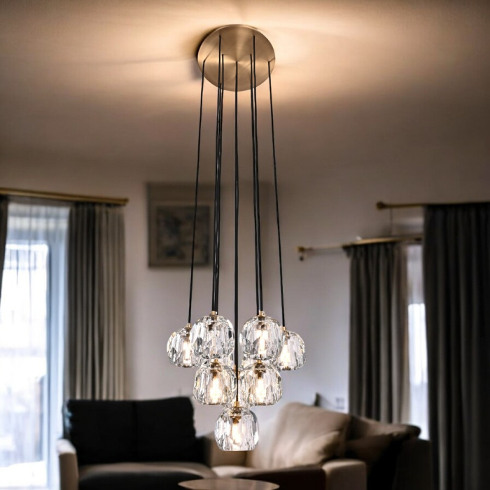 Люстра Boule De Cristal Round Cluster Chandelier 10 ImperiumLoft